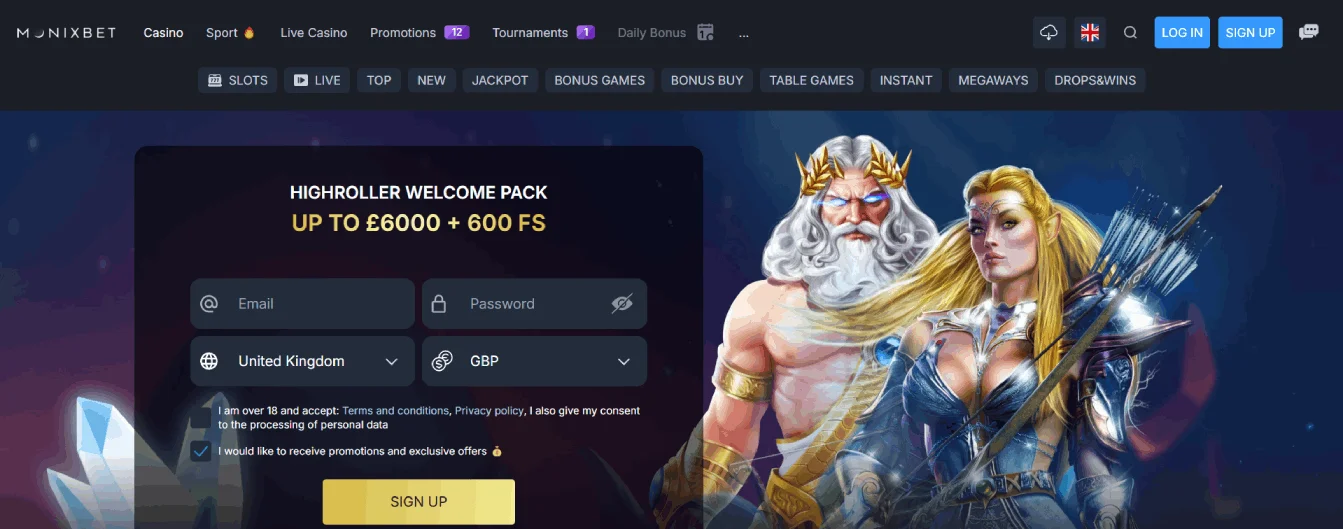 Monixbet bonus